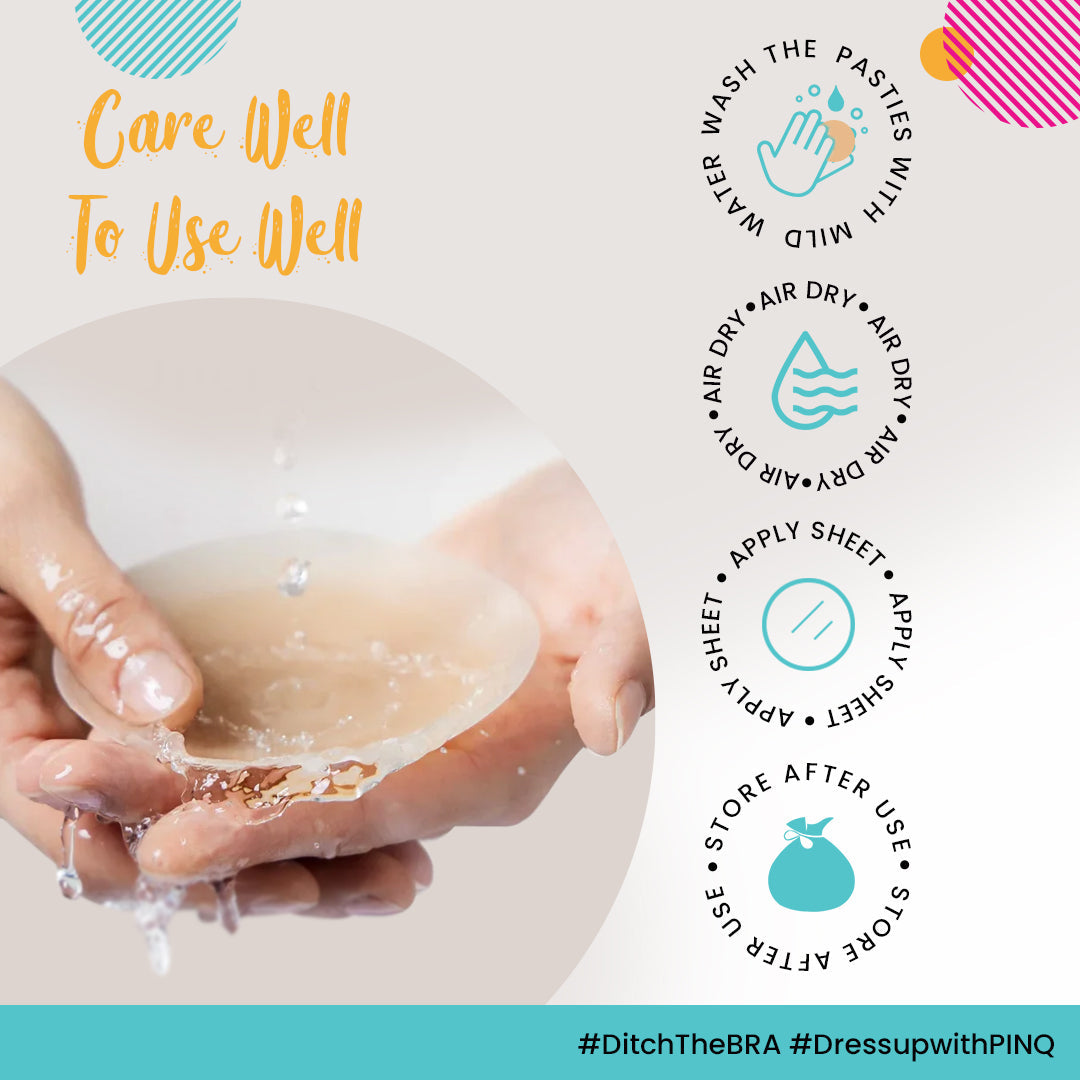 No Glue Reusable Nipple Covers