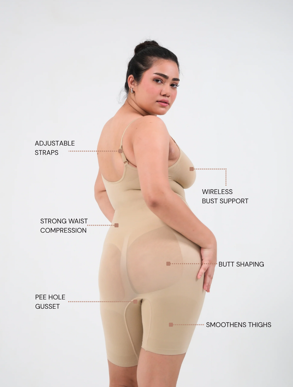 Butt Lifting Mid Thigh Bodysuit