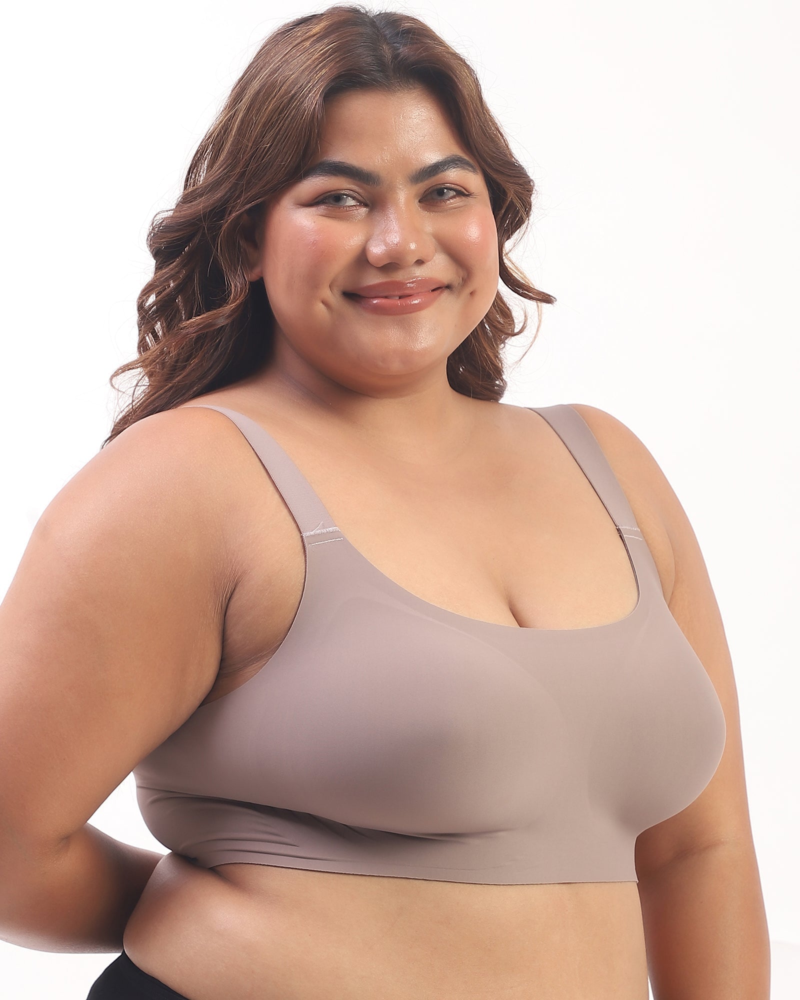 Luna – Wireless Full Coverage Everyday Bra in Gray