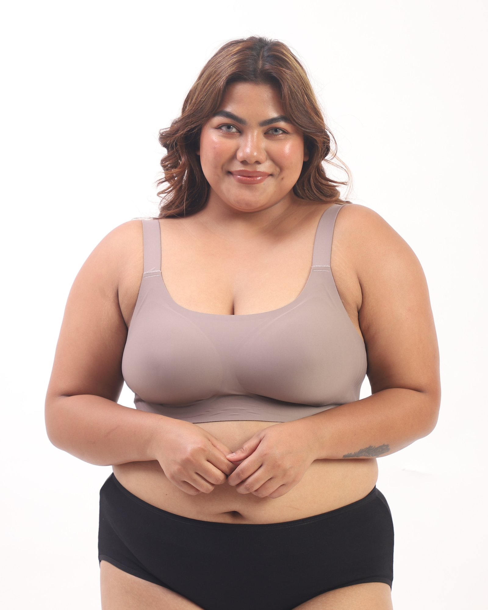 Luna – Wireless Full Coverage Everyday Bra in Gray