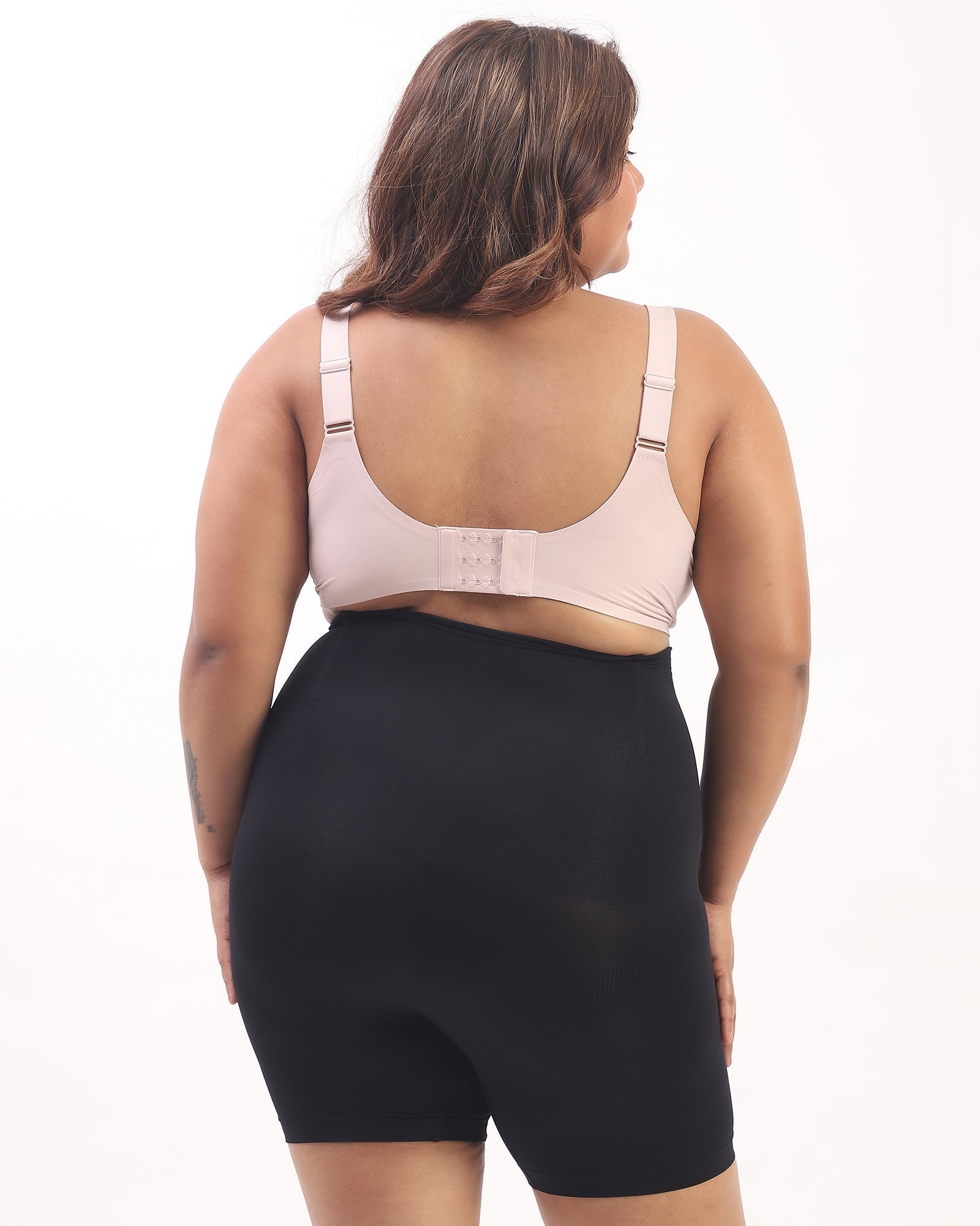 Annie – High Waist Sculpting Shorts in Black