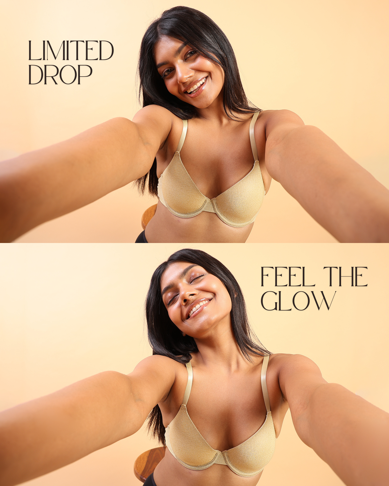 Golden Hour Festive Seamless Wired Bra