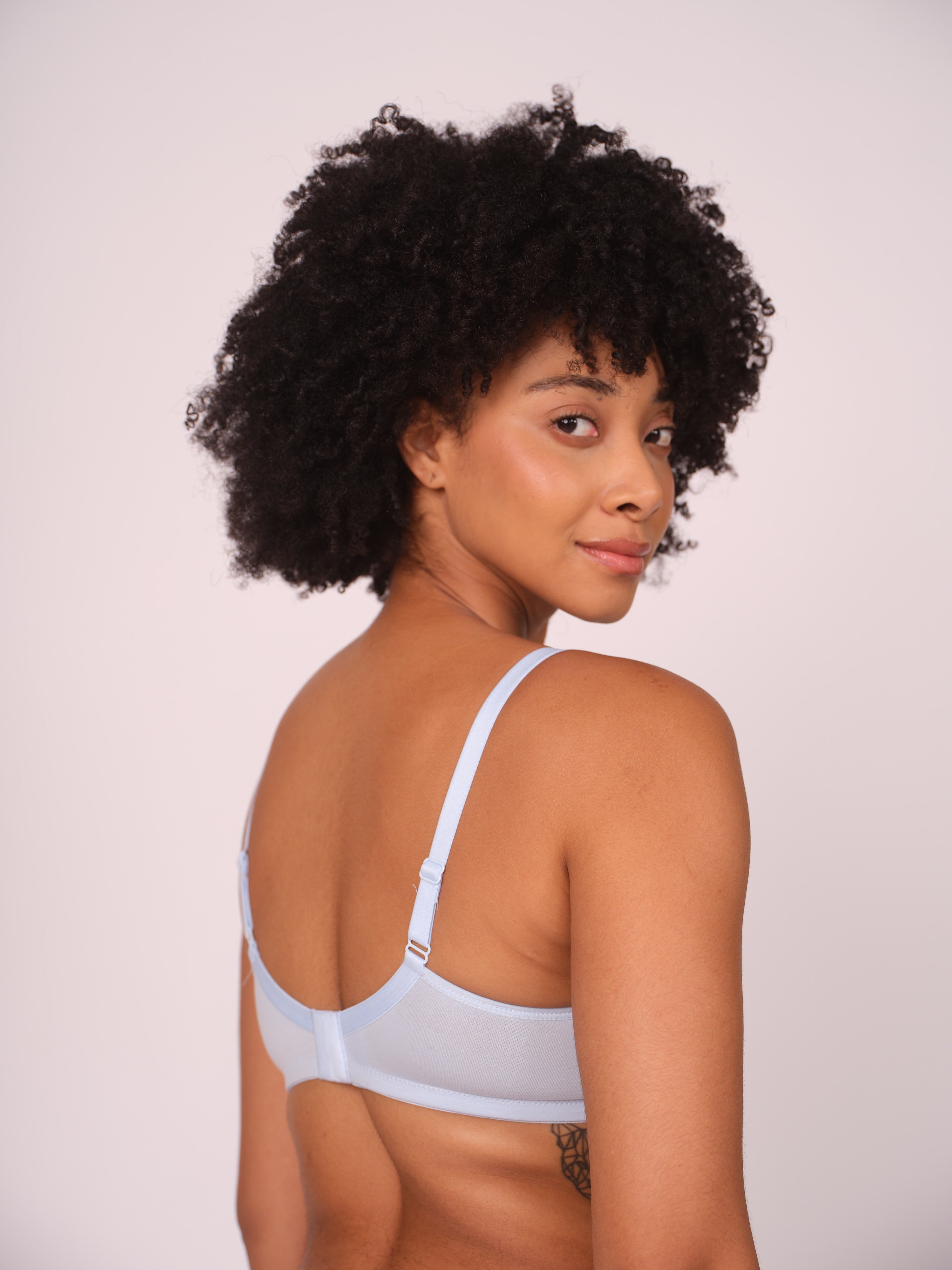 Lightly Padded T-Shirt Bra - Sky Blue