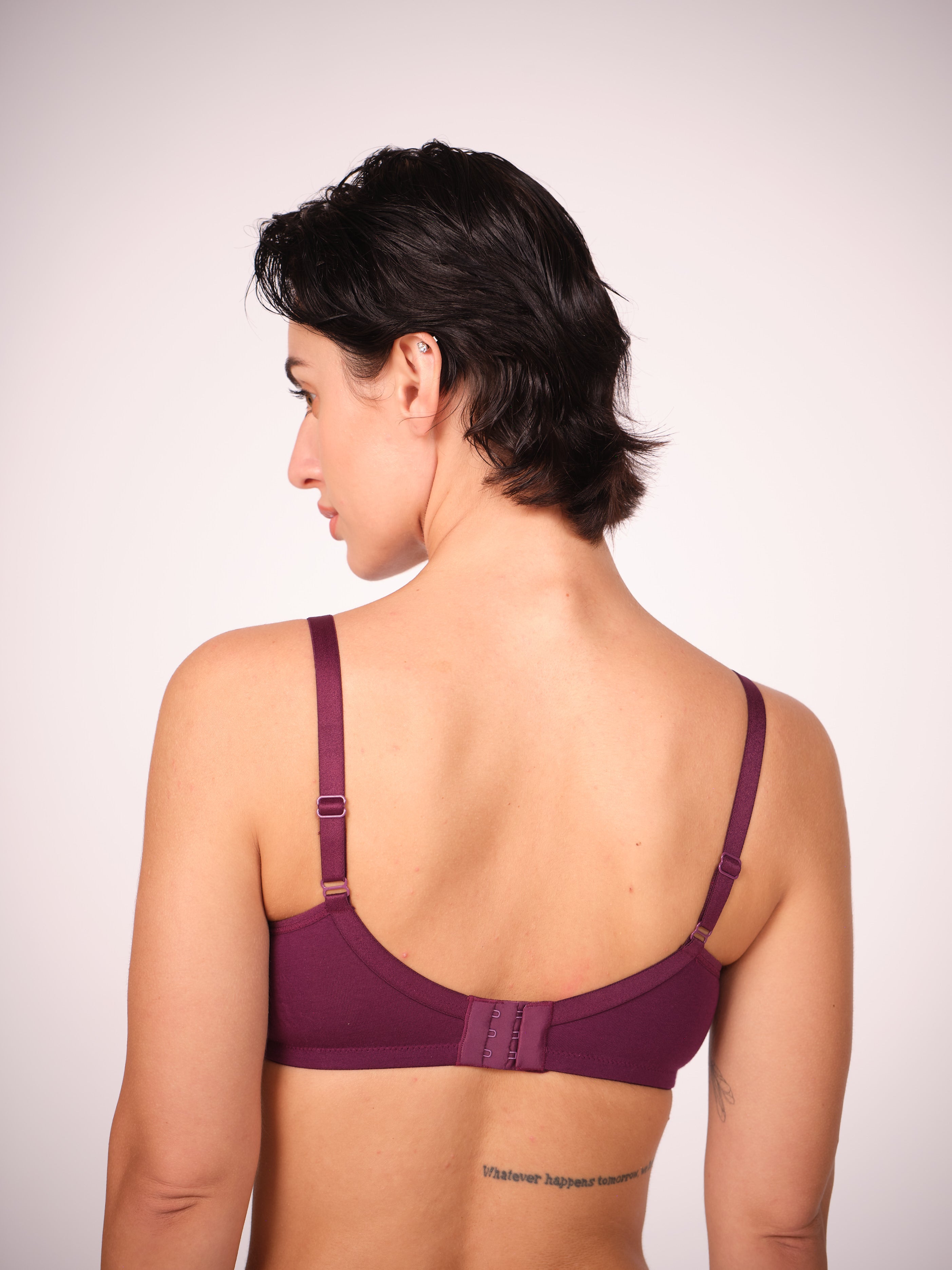 Lightly Padded T-Shirt Bra - Dark Purple