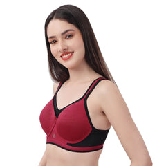 SOIE Woman - Full Coverage High Impact Padded Non Wired Sports Bra - Bra -for Women