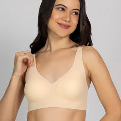 Chelvet Seamless Nude Padded Bra