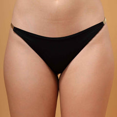 Women Bridal Black Solid Lingerie Set