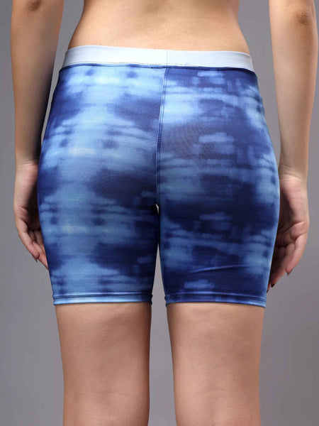 Women colour Splash Lavender Printed Tights