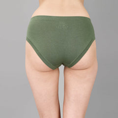 SOIE Woman - Mid Rise Stretch Cotton Seamless Full Coverage Shorty Panty (Pack of 2) - Panty -for Women