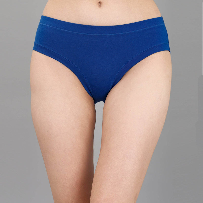 SOIE Woman - Mid Rise Stretch Cotton Seamless Full Coverage Shorty Panty (Pack of 2) - Panty -for Women
