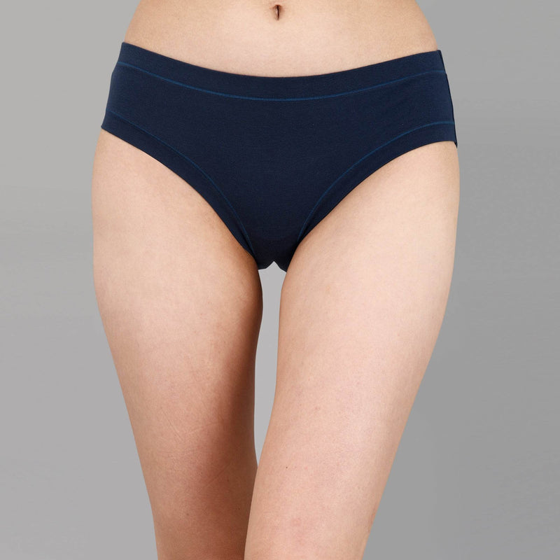 SOIE Woman - Mid Rise Stretch Cotton Seamless Full Coverage Shorty Panty (Pack of 2) - Panty -for Women