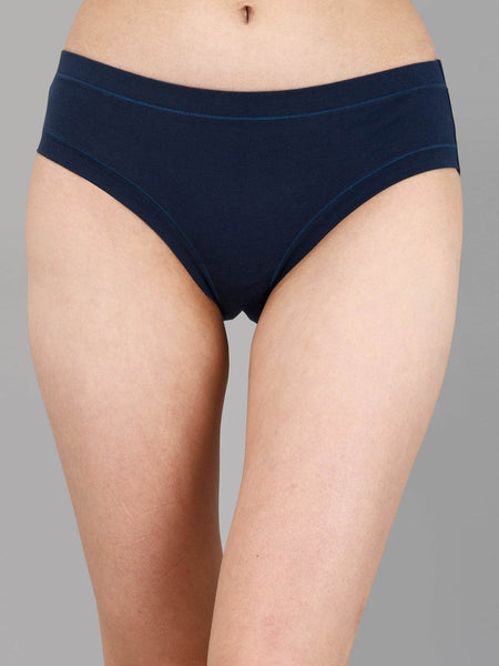 SOIE Woman - Mid Rise Stretch Cotton Seamless Full Coverage Shorty Panty (Pack of 2) - Panty -for Women
