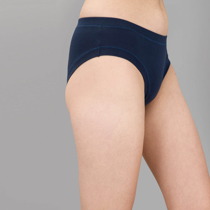 SOIE Woman - Mid Rise Stretch Cotton Seamless Full Coverage Shorty Panty (Pack of 2) - Panty -for Women