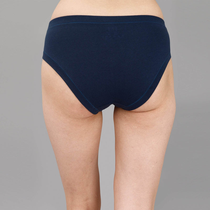 SOIE Woman - Mid Rise Stretch Cotton Seamless Full Coverage Shorty Panty (Pack of 2) - Panty -for Women