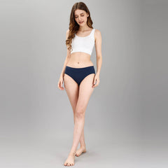SOIE Woman - Mid Rise Stretch Cotton Seamless Full Coverage Shorty Panty (Pack of 2) - Panty -for Women
