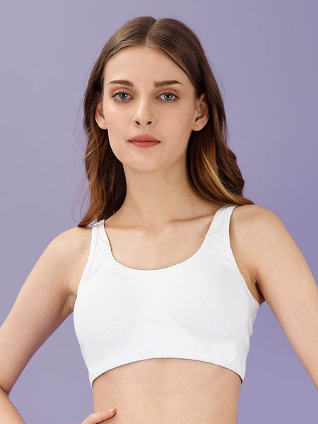 SOIE Woman - Non Wired Non Padded Full Coverage Low Impact Slip on Sports Bra - Lounge Bra -for Women