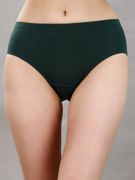 SOIE Woman - High Rise Full Coverage Solid Colour Cotton Stretch Hipster Panty (Pack of 3) - Panty -for Women