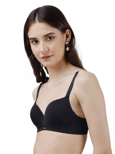SOIE Woman - Semi/ Medium Coverage Padded Non Wired T-shirt Bra - Bra -for Women
