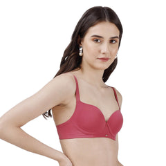 SOIE Woman - Semi/ Medium Coverage Padded Non Wired T-shirt Bra - Bra -for Women