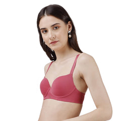 SOIE Woman - Semi/ Medium Coverage Padded Non Wired T-shirt Bra - Bra -for Women
