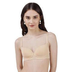 SOIE Woman - Semi/ Medium Coverage Padded Non Wired T-shirt Bra - Bra -for Women