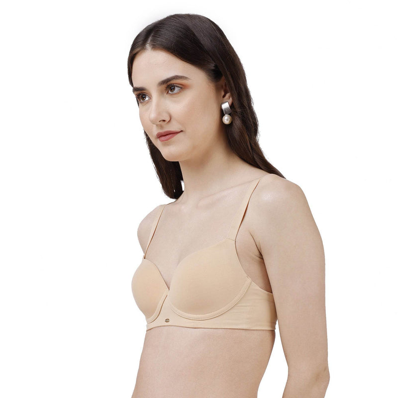SOIE Woman - Semi/ Medium Coverage Padded Non Wired T-shirt Bra - Bra -for Women