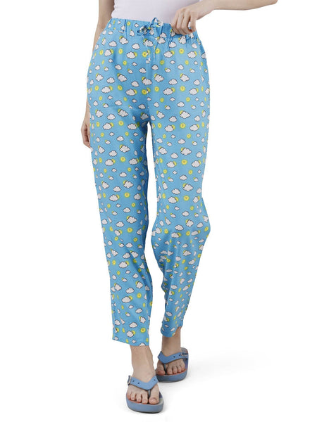 SOIE Woman - Supersoft Rayon Printed Pyjamas with Pockets - -for Women