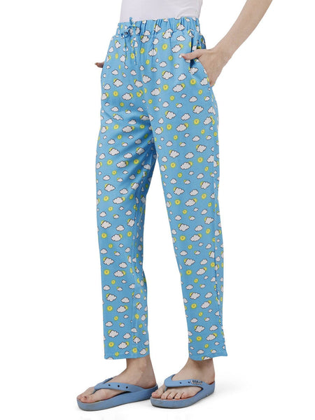 SOIE Woman - Supersoft Rayon Printed Pyjamas with Pockets - -for Women