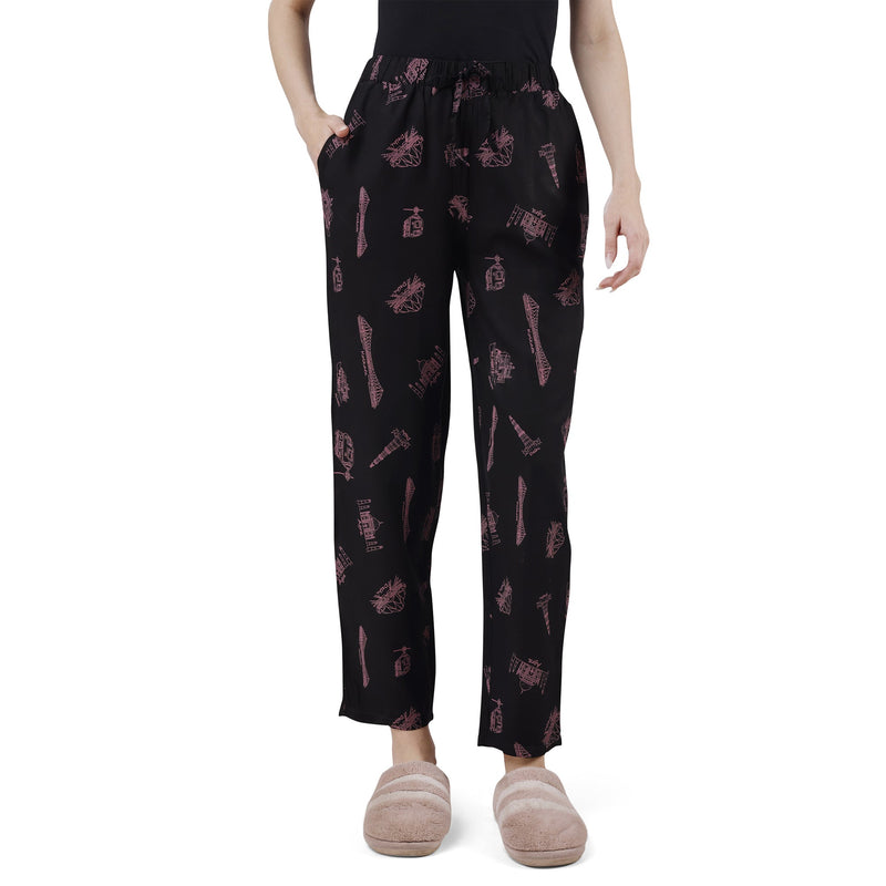 Supersoft Rayon Printed Pyjamas with Pockets