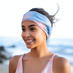 Tie Dye Hair Band : Pink Sky Shade