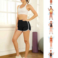 Plus Size for Women Cotton Sports Shorts for Dance, Yoga, Running