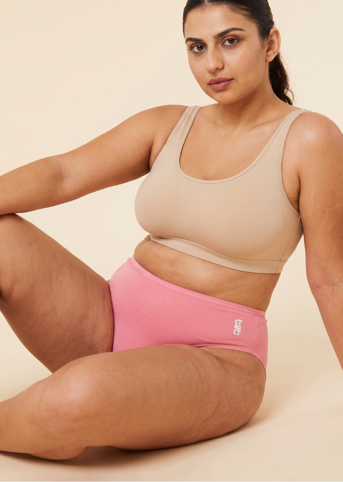 Pink Bamboo Absorbent Underwear