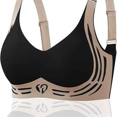 Plus Size Padded Light Support Wireless Bra, Seamless Soft Bralette, for Sleep, Yoga and Everyday
