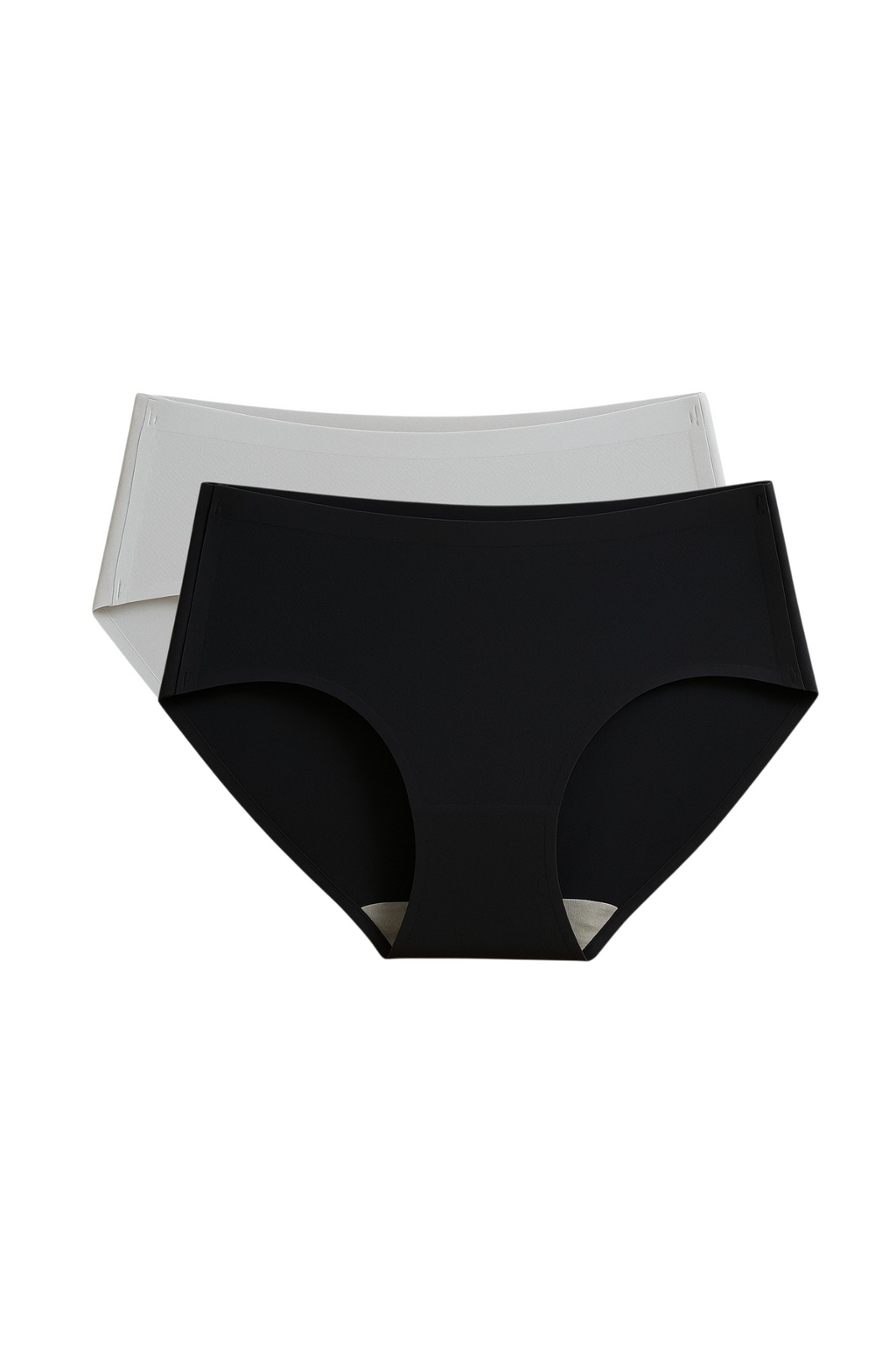 Seamless Bonded Hipster Panty - Black & Grey