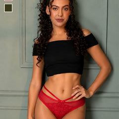 Mid-Rise Lace Bikini Brief- Pack of 2