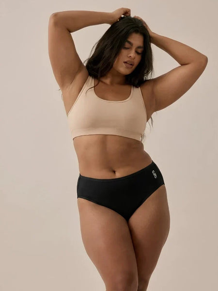 Black Bamboo Absorbent Underwear