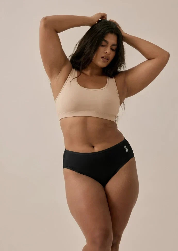 Black Bamboo Absorbent Underwear