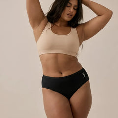 2 Pack - Black Bamboo Absorbent Underwear