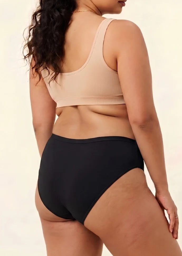 3 Pack - Black Bamboo Absorbent Underwear