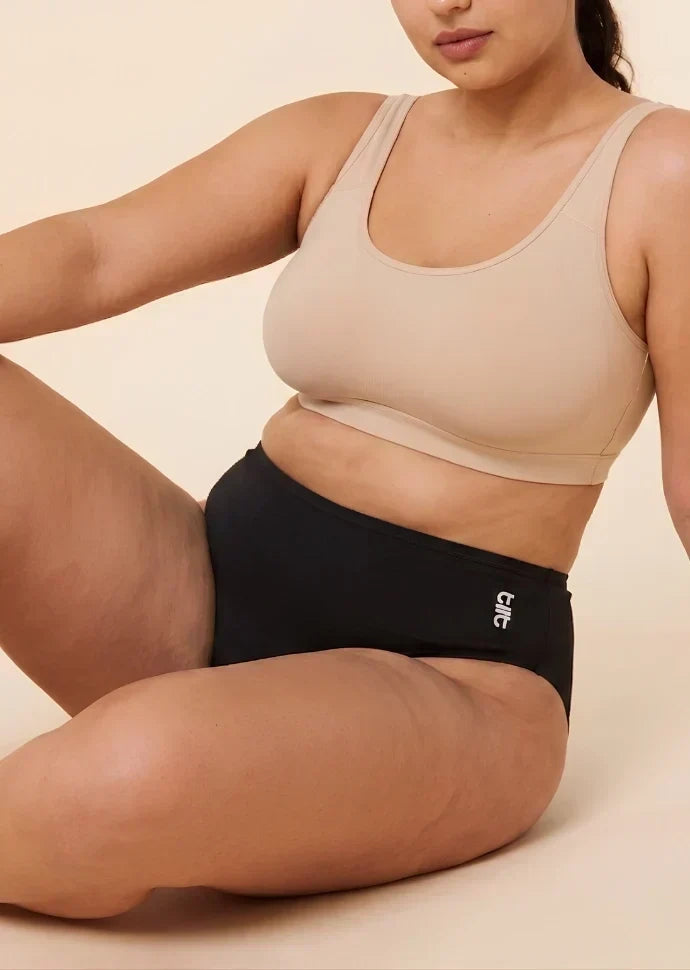 Black Bamboo Absorbent Underwear