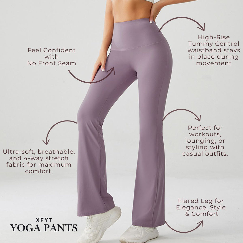 Dreamy Lavender Flare Yoga Pants