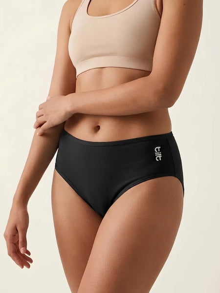 2 Pack - Black Bamboo Absorbent Underwear