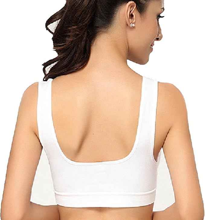 Pack Of 2 Womens Fashion Sports Bra | Seamless, Padded, Non-Wired Gym & Yoga Bra | High Support, Comfortable Everyday Bralette