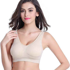 Pack Of 2 Womens Fashion Sports Bra | Seamless, Padded, Non-Wired Gym & Yoga Bra | High Support, Comfortable Everyday Bralette