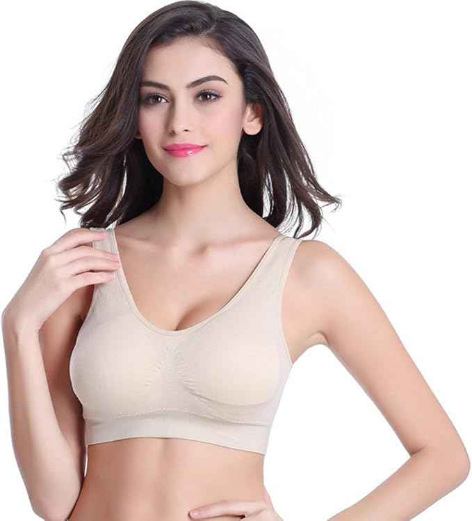 Pack Of 2 Womens Fashion Sports Bra | Seamless, Padded, Non-Wired Gym & Yoga Bra | High Support, Comfortable Everyday Bralette