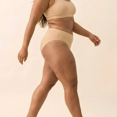 6 Pack - Beige Bamboo Absorbent Underwear