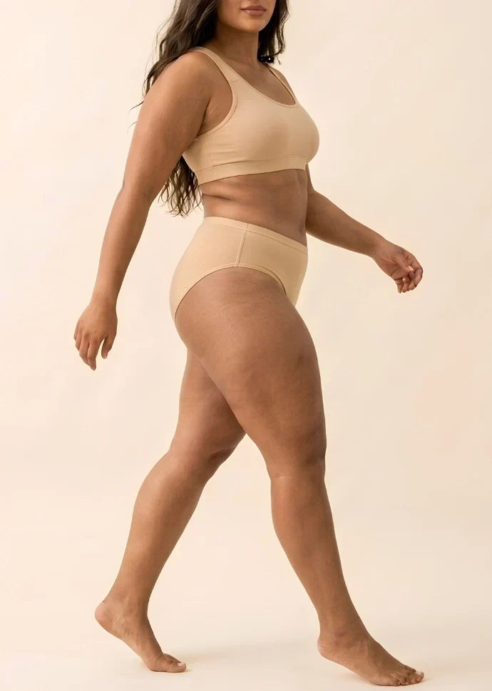 3 Pack - Beige Bamboo Absorbent Underwear