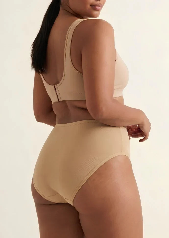 2 Pack - Beige Bamboo Absorbent Underwear