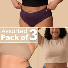 Assorted 3 Pack - Pop Bamboo Absorbent Underwear