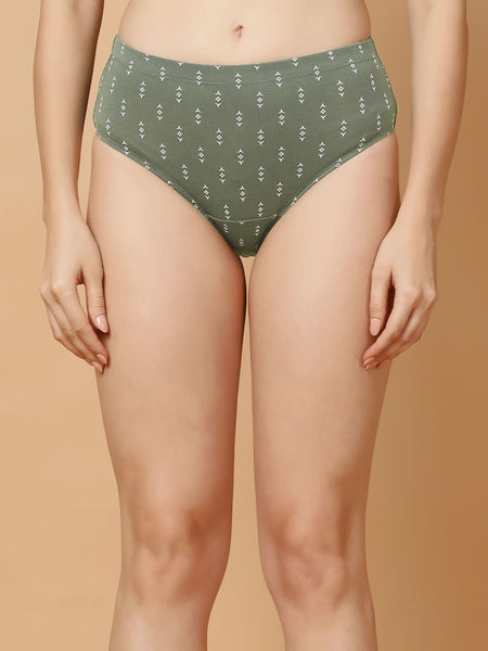 Printed High Rise Cotton Hipsters – Pack of 3